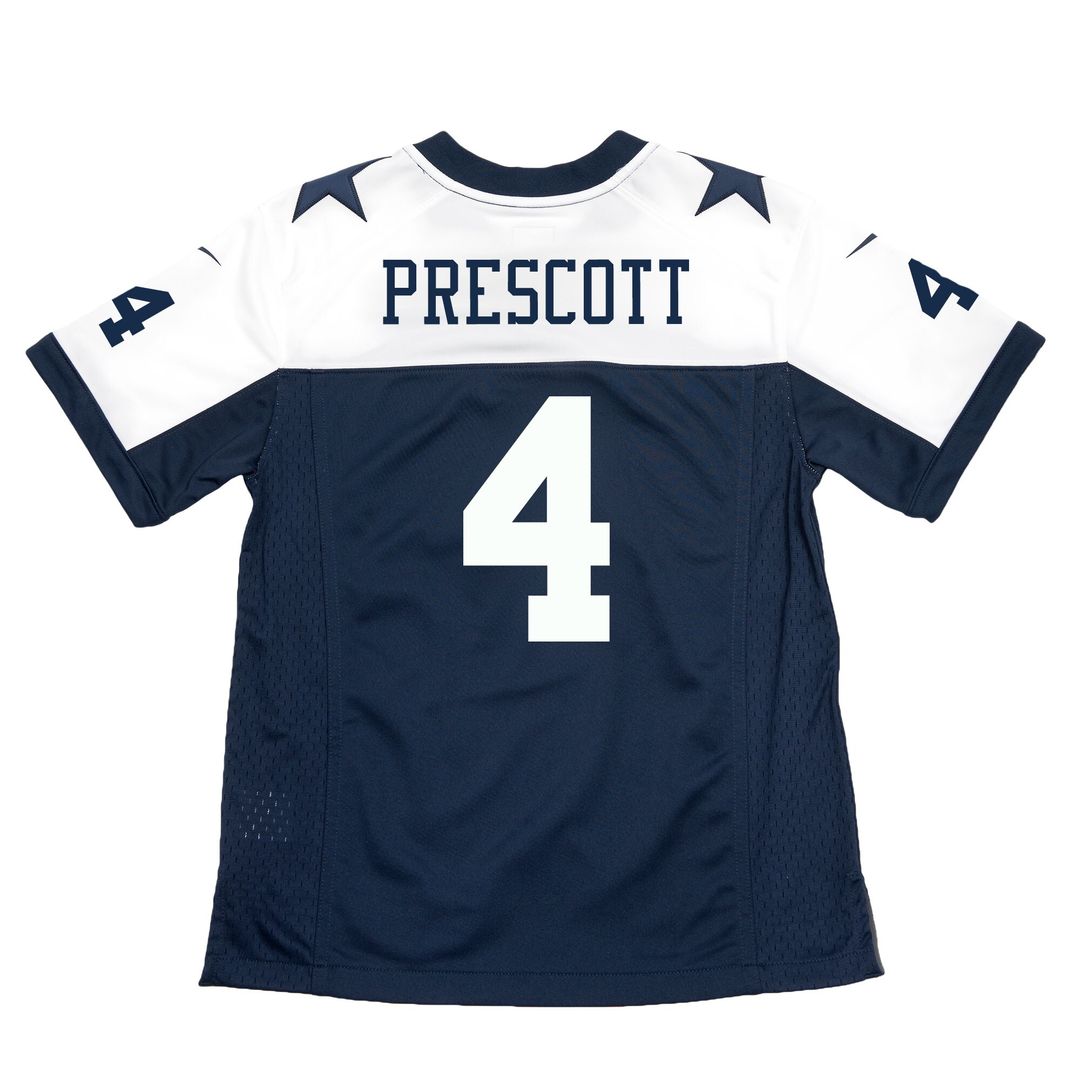Dak Prescott Dallas Cowboys Nike Youth Color Rush Game Official Jersey - White