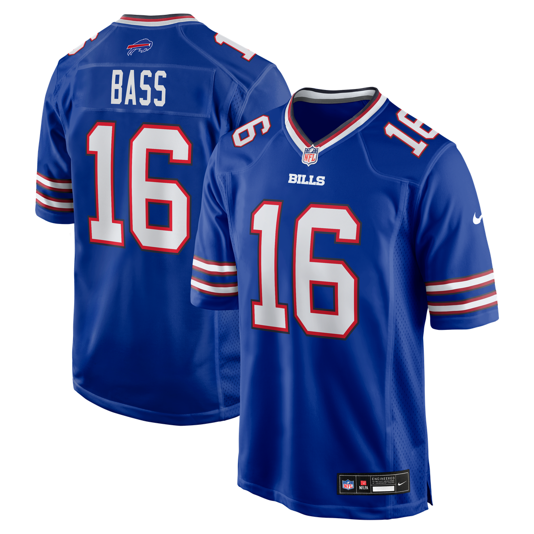 Tyler Bass Buffalo Bills Nike Team Game Jersey - Royal
