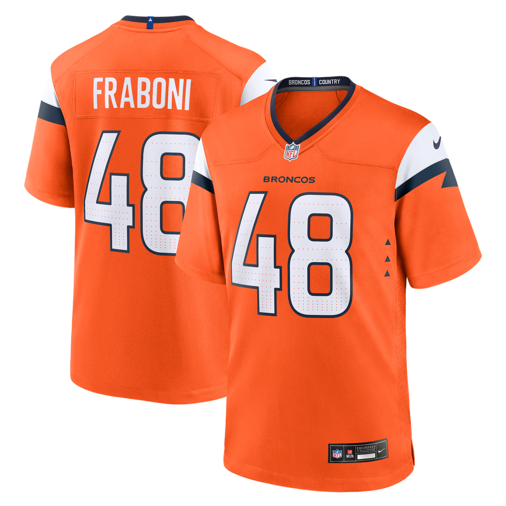 Mitchell Fraboni Denver Broncos Nike Team Game Official Jersey -  Orange