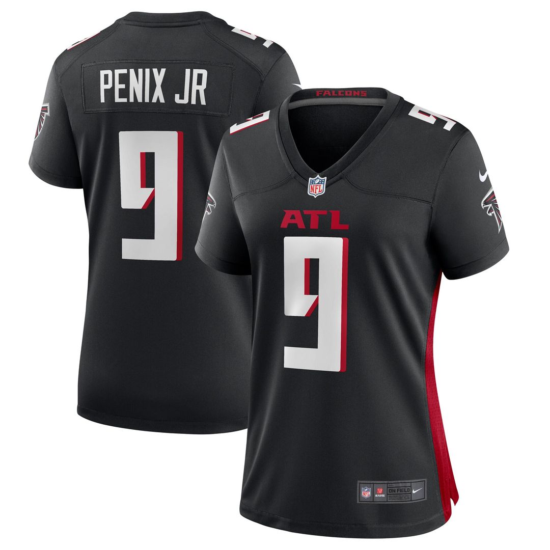 Michael Penix Jr. Atlanta Falcons Nike Women's Game Official Jersey -  Black