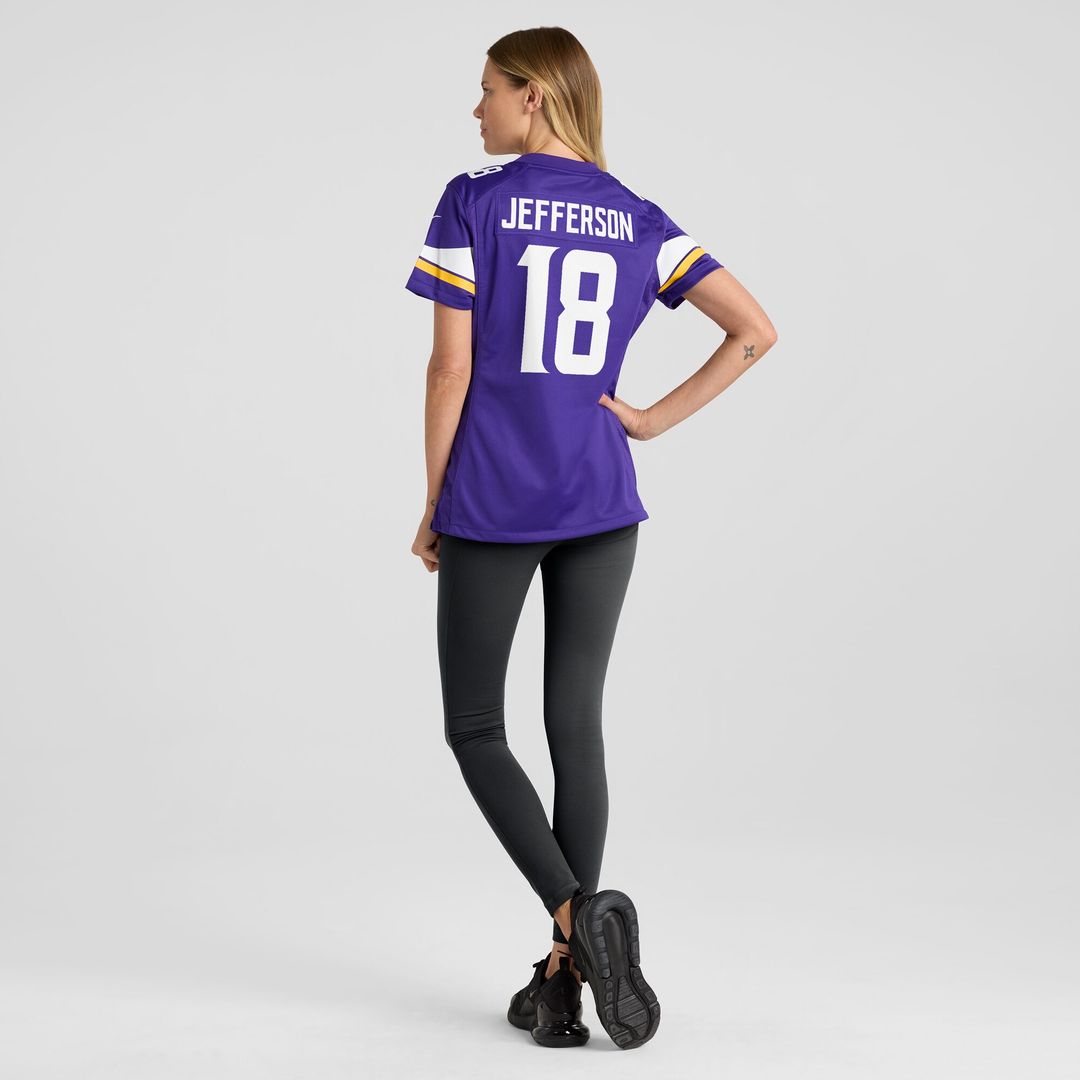 Justin Jefferson Minnesota Vikings Nike Women's Game Official Jersey - Purple