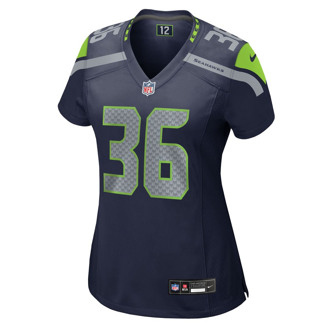 George Holani Seattle Seahawks Nike Women's Team Game Official Jersey -  College Navy