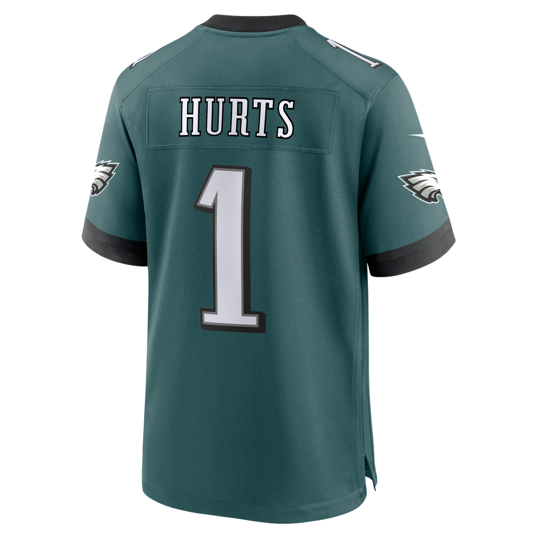 Jalen Hurts Philadelphia Eagles Nike Team Game Official Jersey -  Midnight Green
