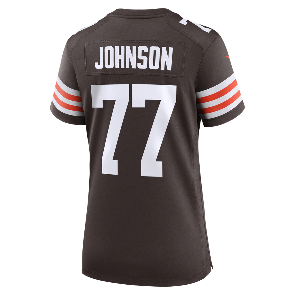 Zion Johnson Cleveland Browns Nike Women's Team Game Jersey - Brown