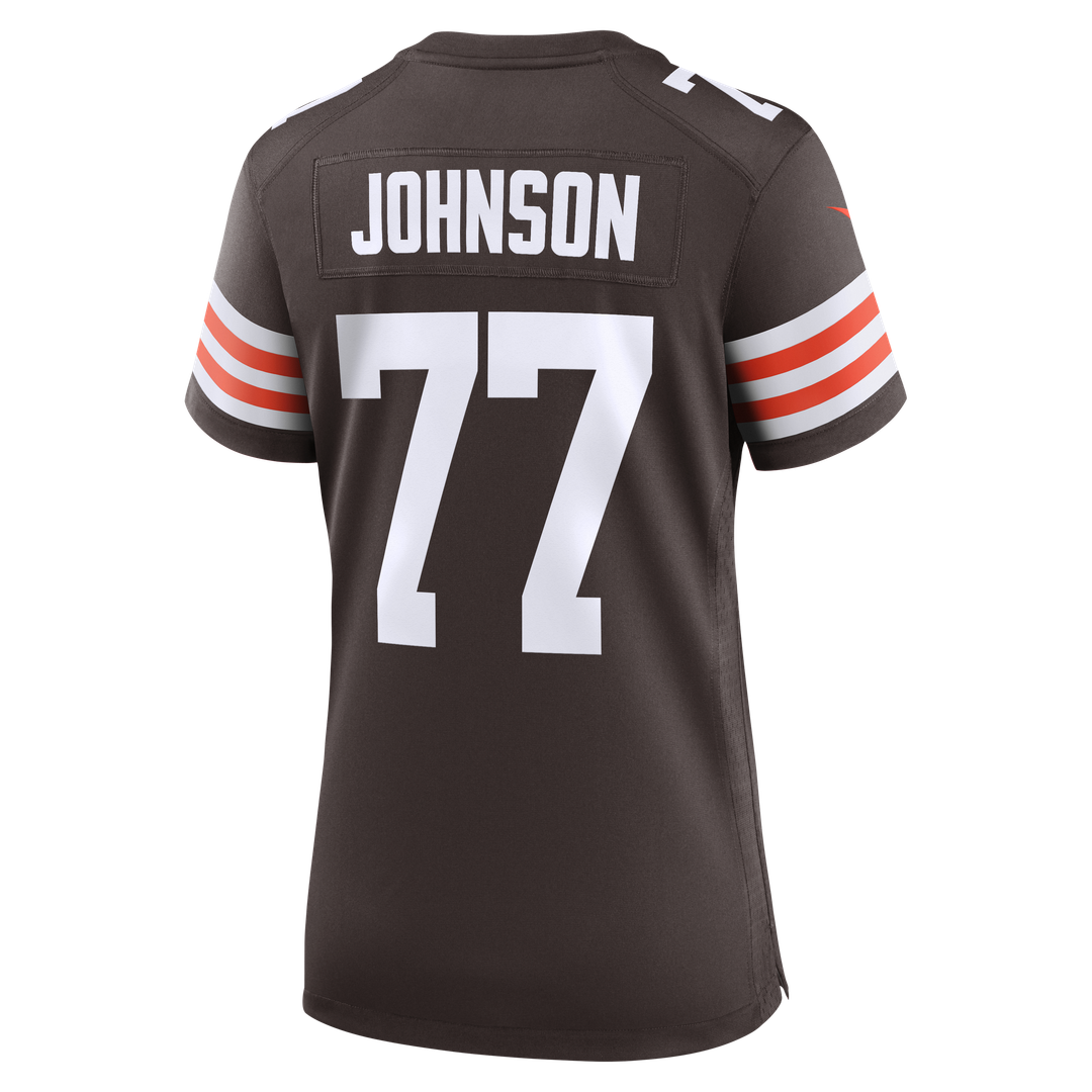 Zion Johnson Cleveland Browns Nike Women's Team Game Jersey - Brown
