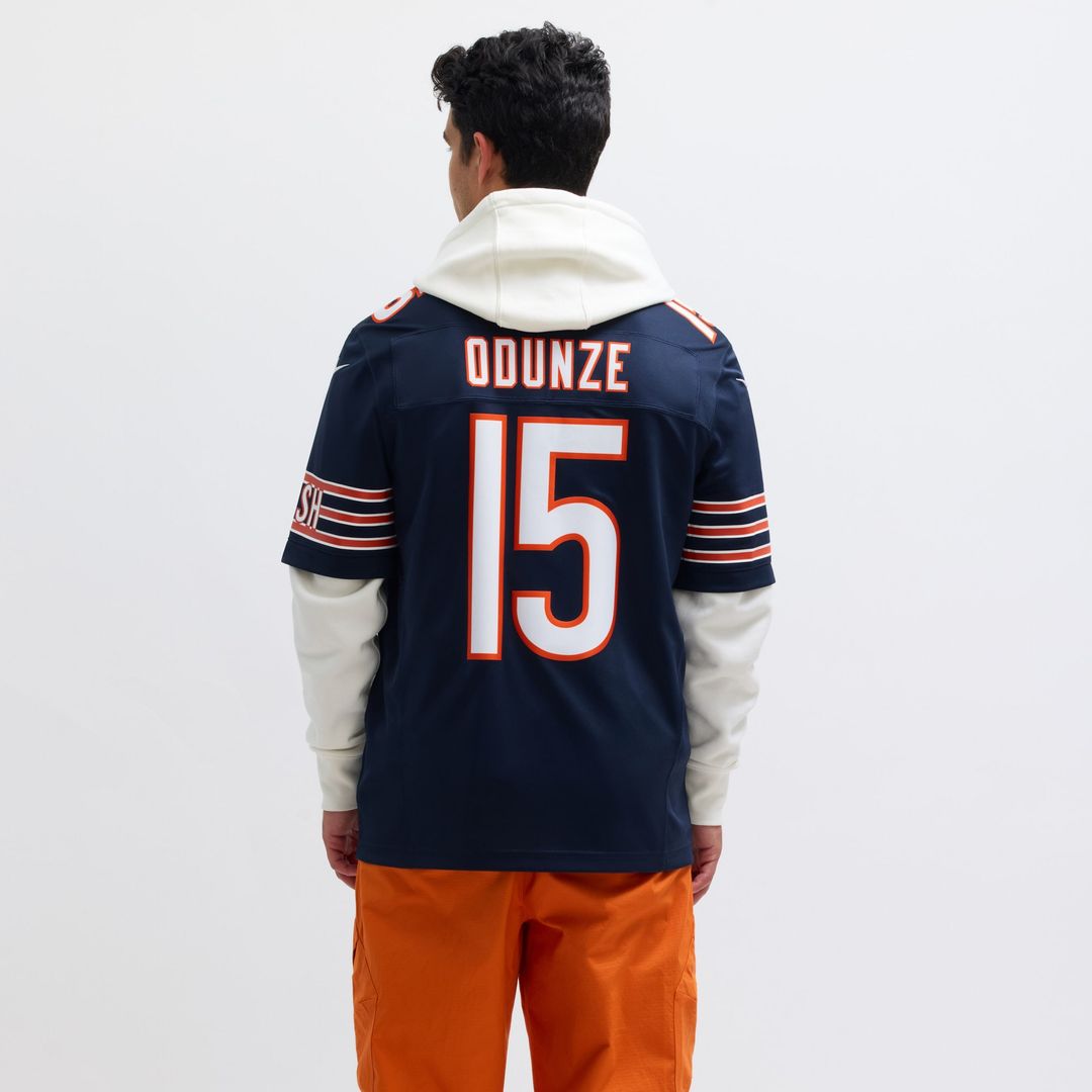 Rome Odunze Chicago Bears Nike Vapor F.U.S.E. Limited Official Jersey - Navy