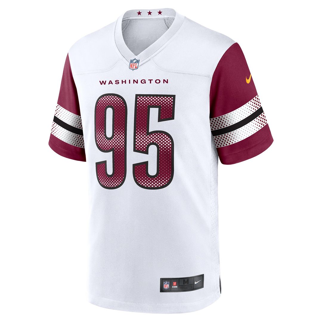 Jer'Zhan Newton Washington Commanders Nike Game Jersey - White