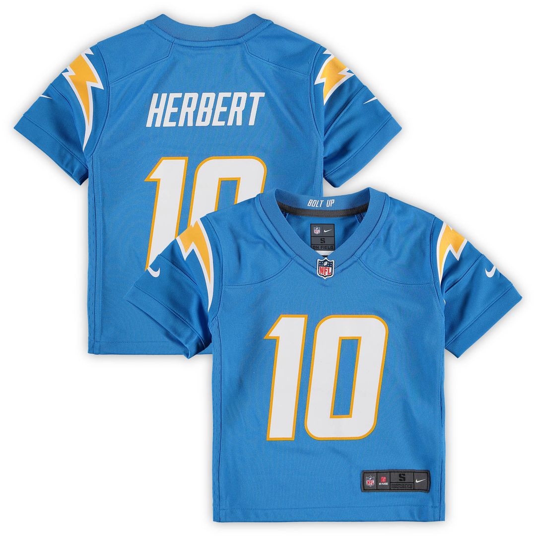 Justin Herbert Los Angeles Chargers Nike Preschool Game Official Jersey - Powder Blue