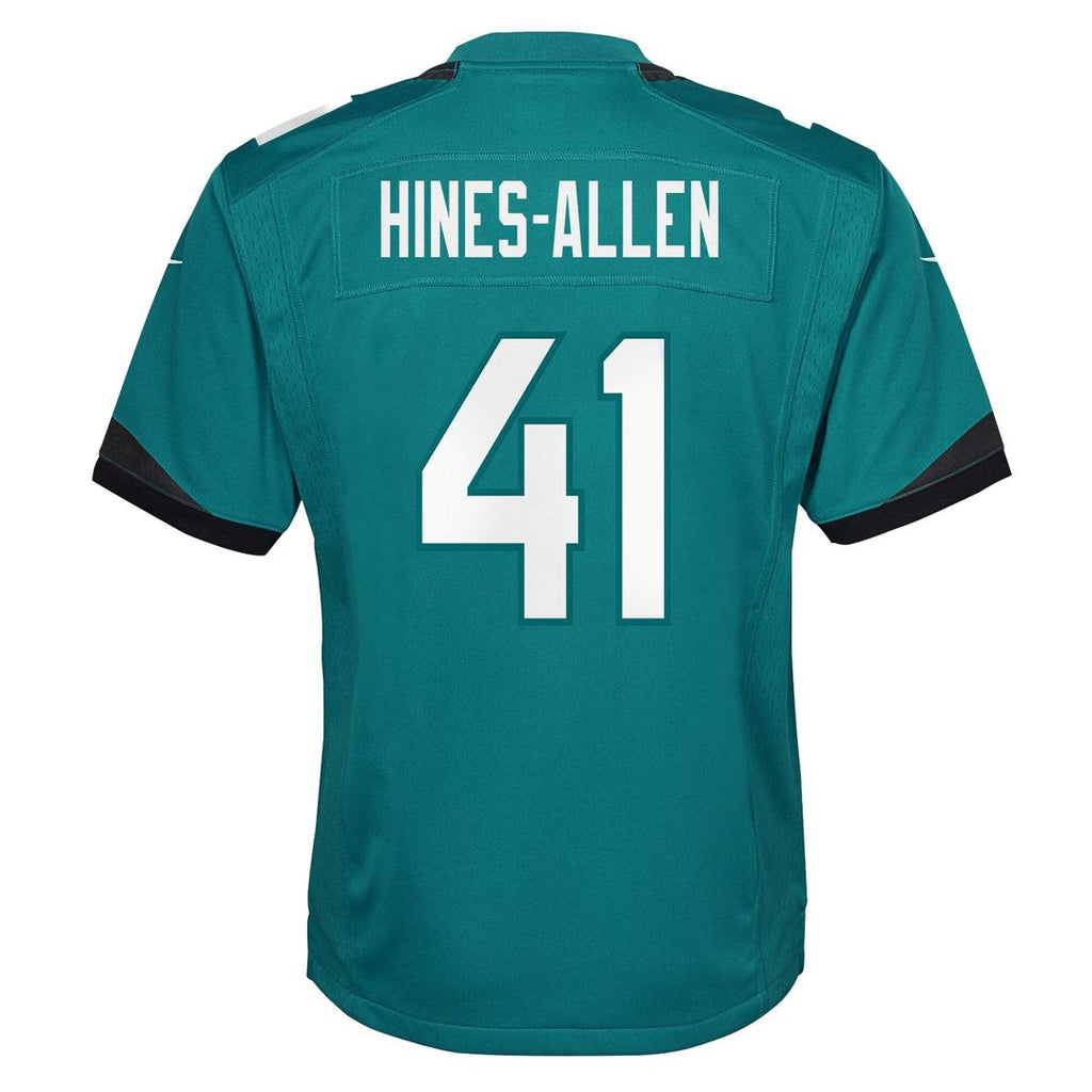 Josh Hines-Allen Jacksonville Jaguars Nike Youth Game Official Jersey - Teal