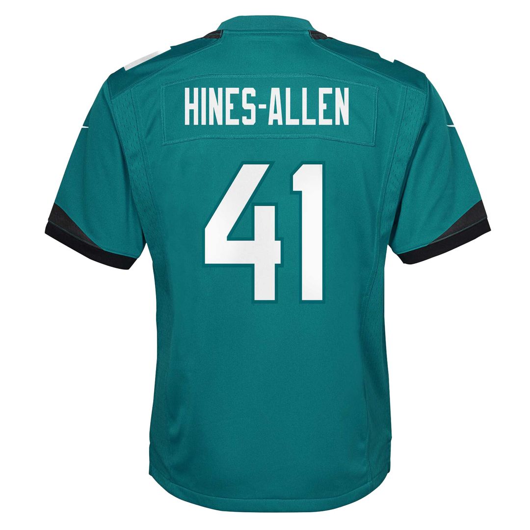 Josh Hines-Allen Jacksonville Jaguars Nike Youth Game Official Jersey - Teal