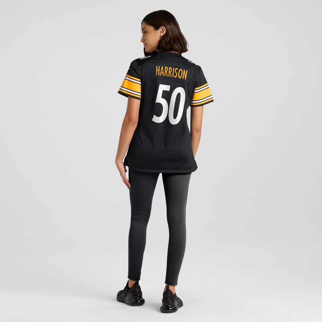 Malik Harrison Pittsburgh Steelers Nike Women's Team Game Jersey - Black