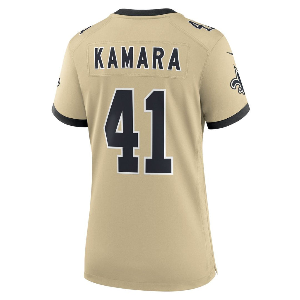 Alvin Kamara New Orleans Saints Nike Women's Gameday Golds Alternate Game Player Official Jersey - Gold