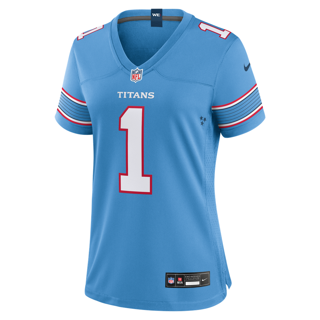 Cameron Ward Tennessee Titans Nike Women's Game Official Jersey - Light Blue