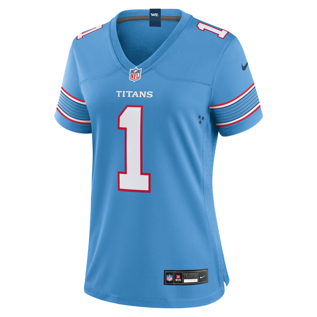 Cameron Ward Tennessee Titans Nike Women's Game Official Jersey - Light Blue