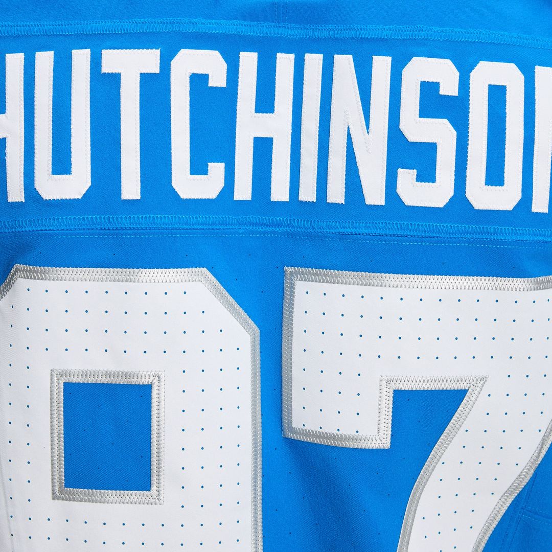 Aidan Hutchinson Detroit Lions Nike Alternate Vapor F.U.S.E. Elite Official Jersey - Black