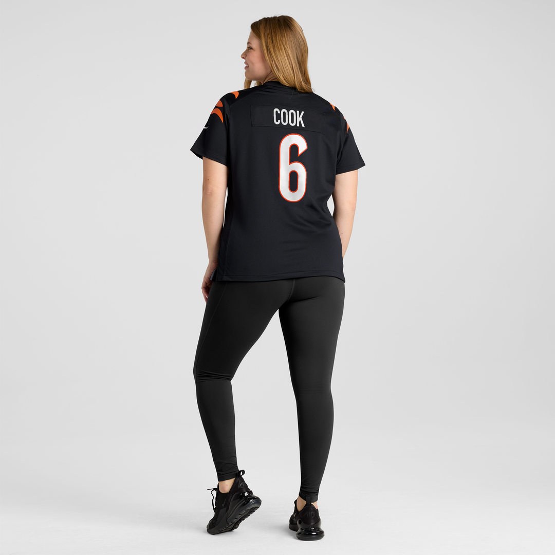 Bryan Cook Cincinnati Bengals Nike Women's Team Game Official Jersey -  Black
