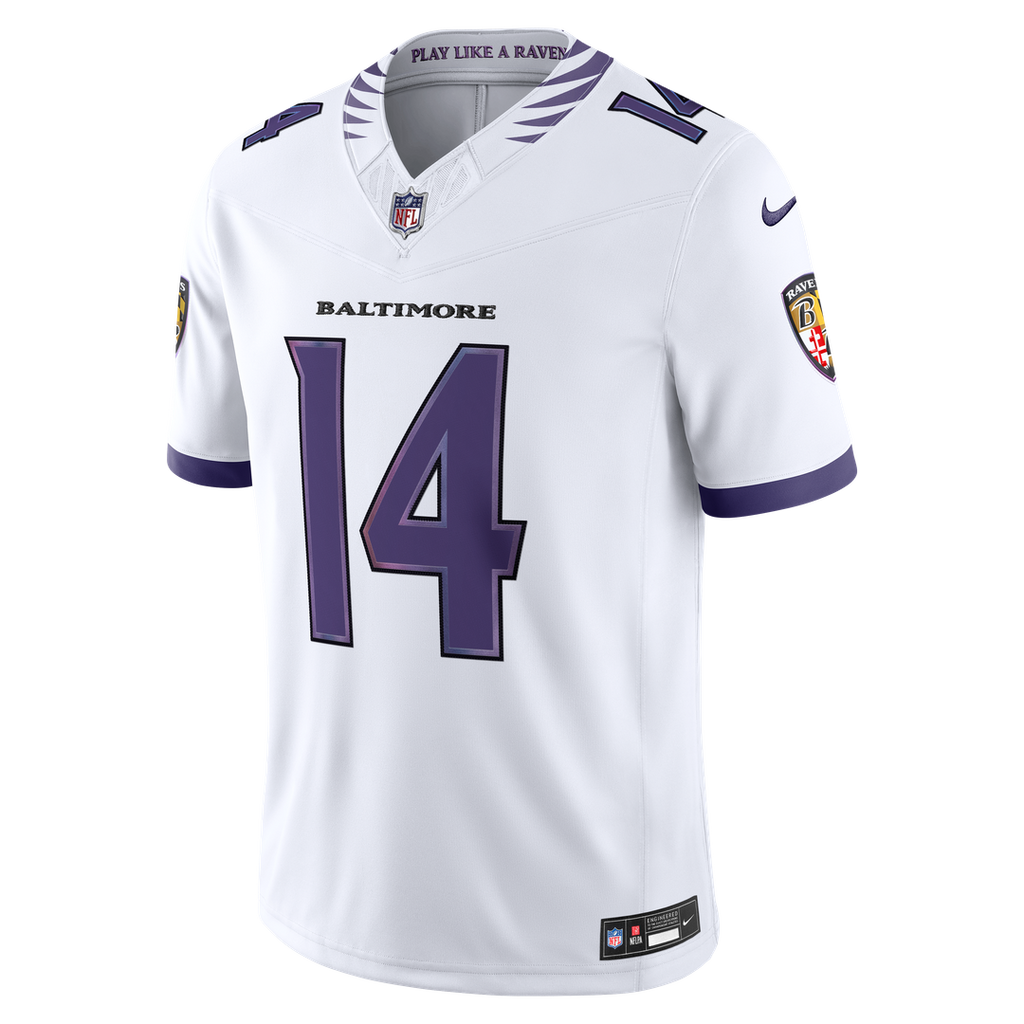 Kyle Hamilton Baltimore Ravens Nike Vapor F.U.S.E. Stitched Limited Official Jersey - White