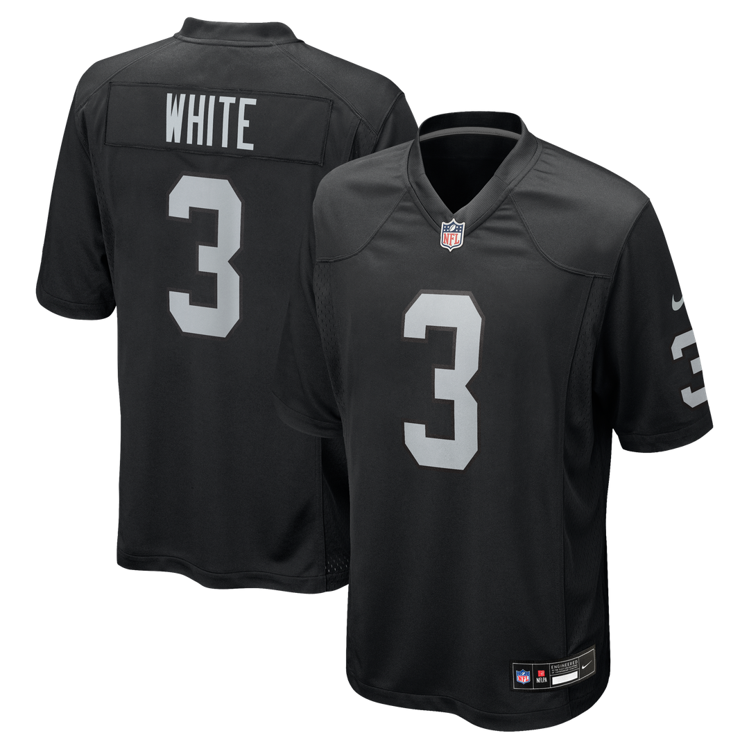 Zamir White Las Vegas Raiders Nike Team Game Official Jersey -  Black