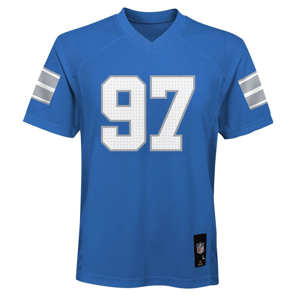 Aidan Hutchinson Detroit Lions Youth Replica Player Official Jersey - Blue