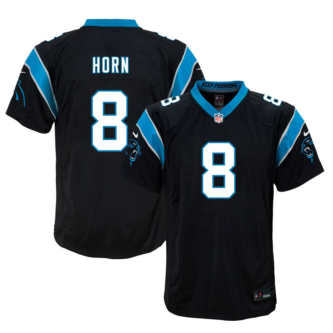Jaycee Horn Carolina Panthers Nike Youth Game Official Jersey - Black