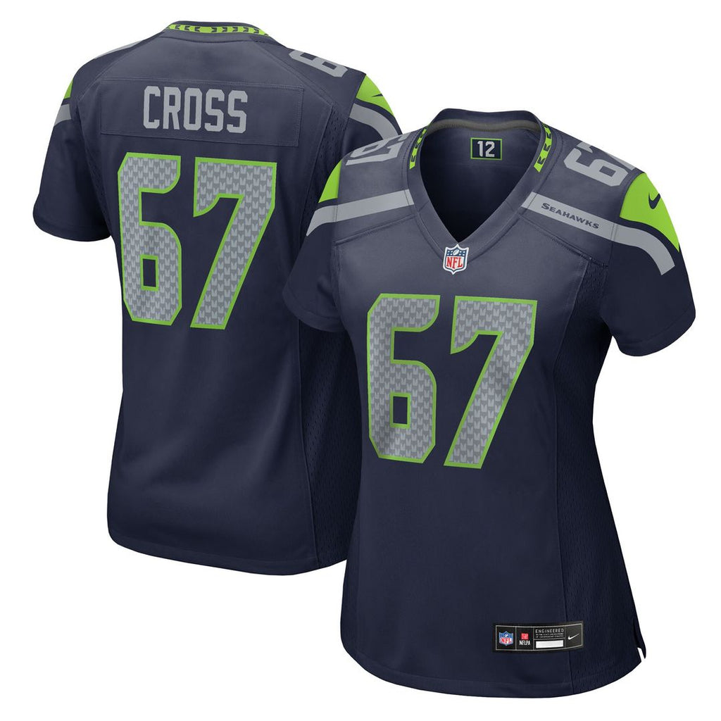 Charles Cross Seattle Seahawks Nike Women's Team Game Jersey - College Navy