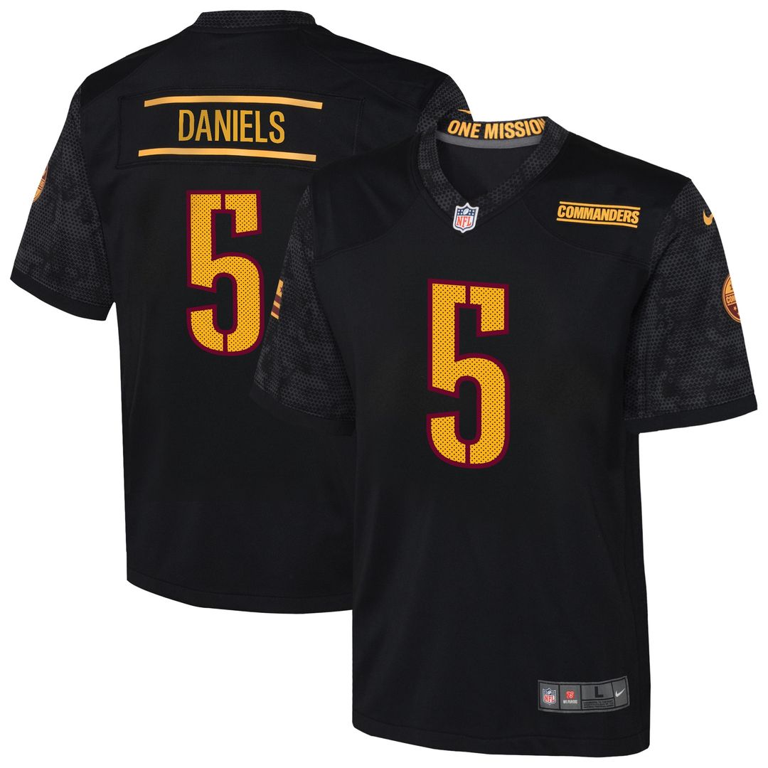 Jayden Daniels Washington Commanders Nike Youth Game Official Jersey - White