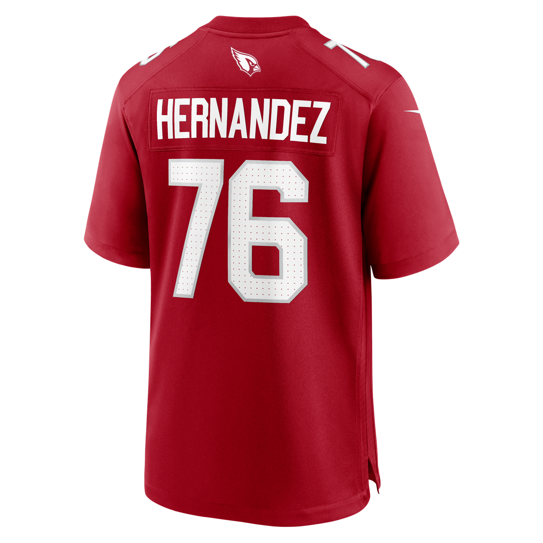 Will Hernandez Arizona Cardinals Nike Team Game Jersey - Cardinal