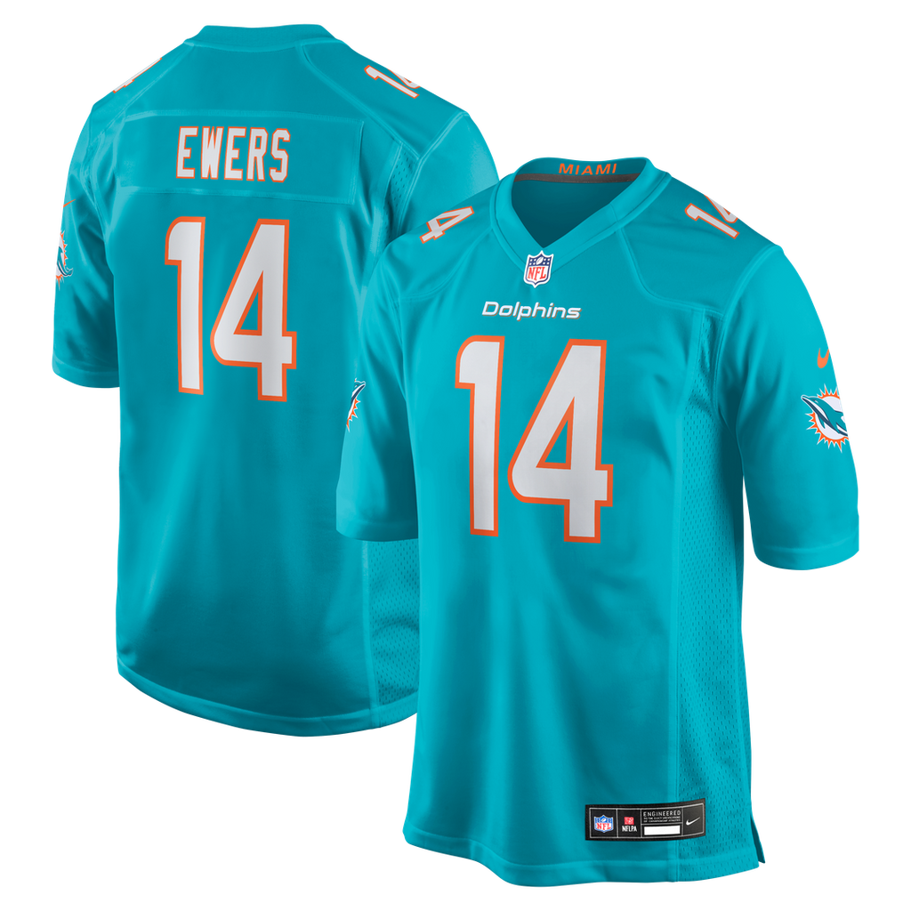 Quinn Ewers Miami Dolphins Nike Team Game Official Jersey -  Aqua