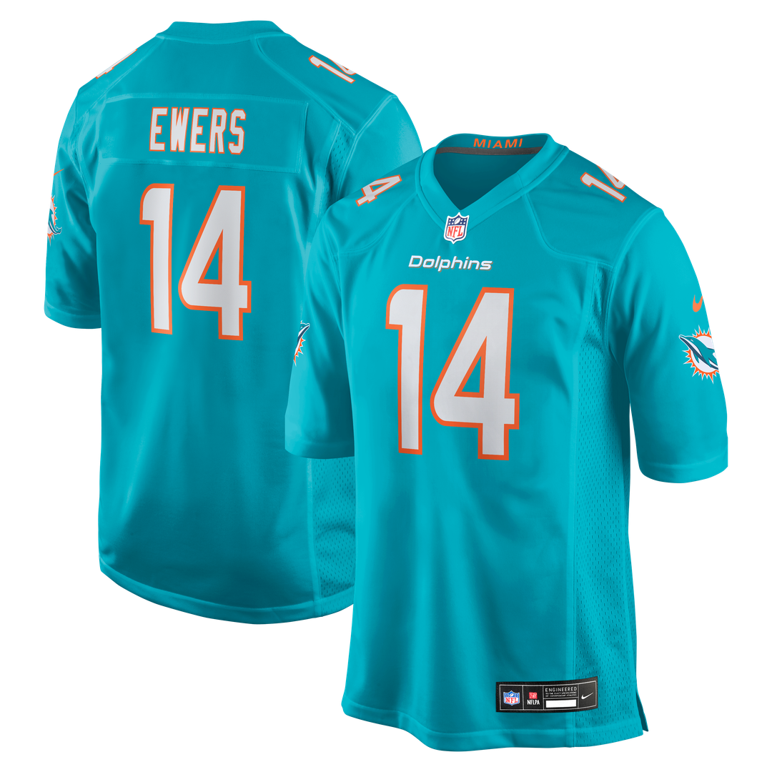 Quinn Ewers Miami Dolphins Nike Team Game Official Jersey -  Aqua