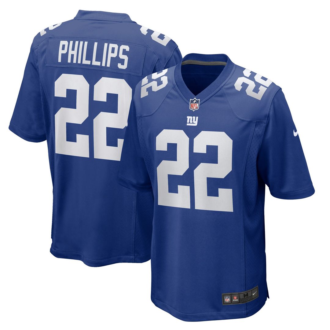 Dru Phillips New York Giants Nike Team Game Official Jersey -  Royal