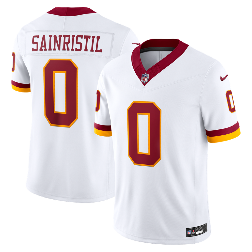 Mike Sainristil Washington Commanders Nike Vapor F.U.S.E. Stitched Limited Official Jersey - White