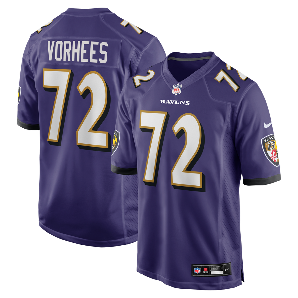 Andrew Vorhees Baltimore Ravens Nike Team Game Jersey - Purple