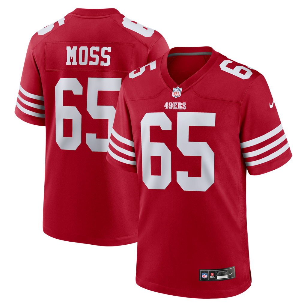 Drew Moss San Francisco 49ers Nike Team Game Official Jersey -  Scarlet