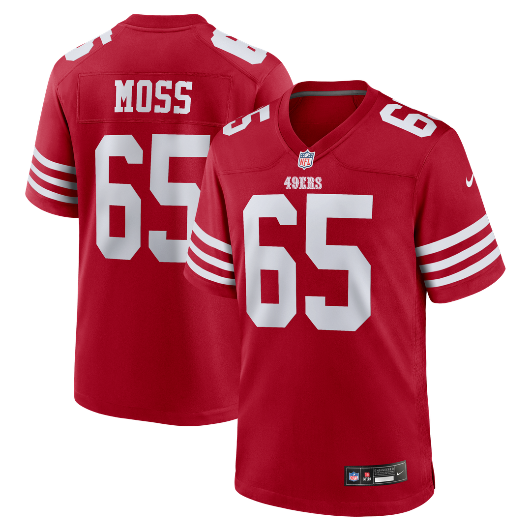 Drew Moss San Francisco 49ers Nike Team Game Official Jersey -  Scarlet