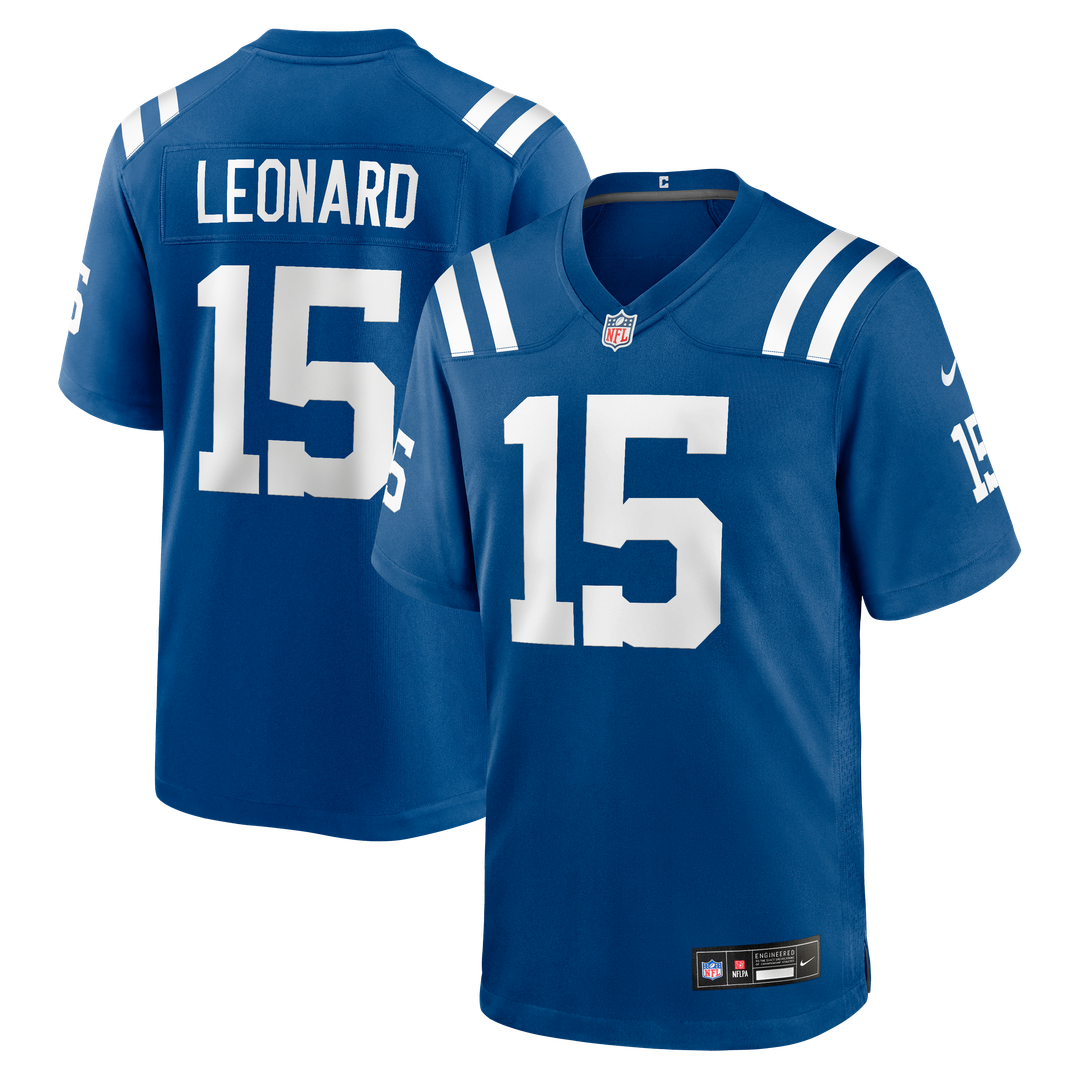 Riley Leonard Indianapolis Colts Nike Team Game Official Jersey -  Royal