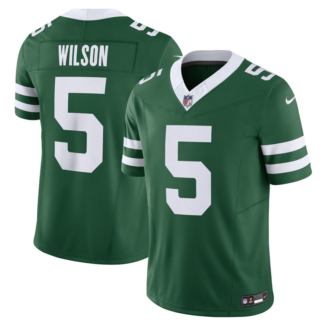 Garrett Wilson New York Jets Nike Alternate Vapor F.U.S.E. Limited Jersey - Legacy Black