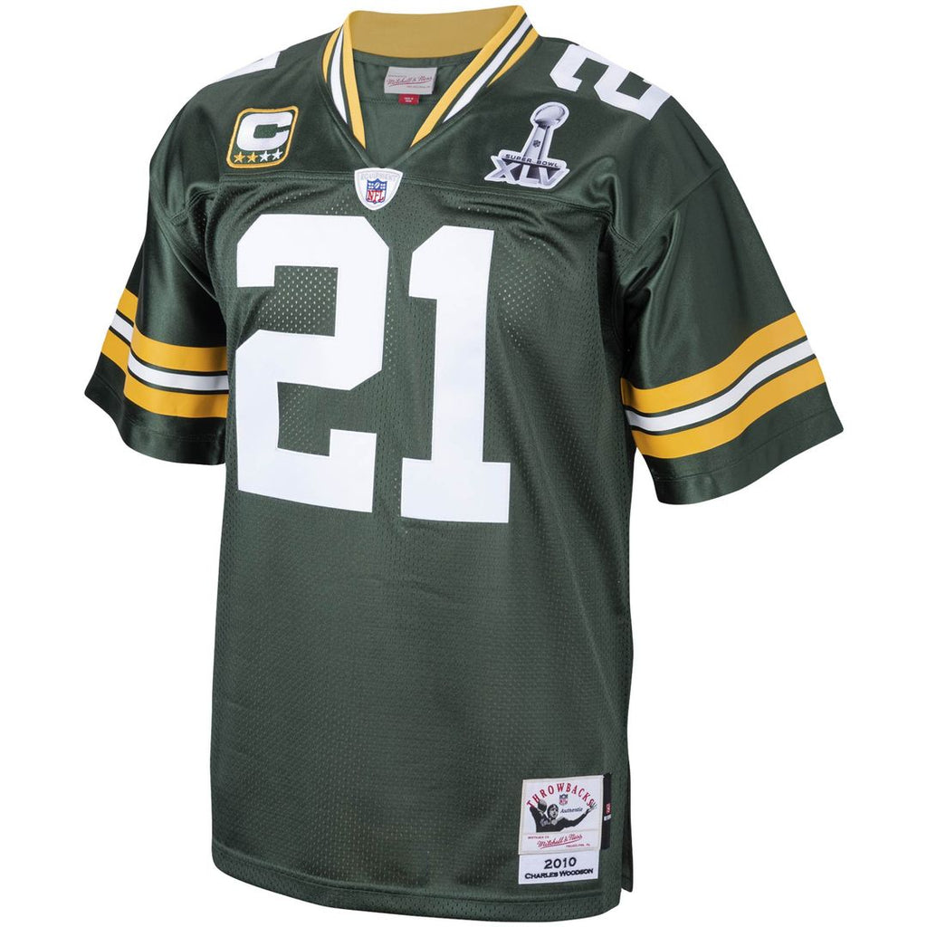 Charles Woodson Green Bay Packers 2010 Mitchell & Ness Authentic Throwback Retired Player Official Jersey - Green