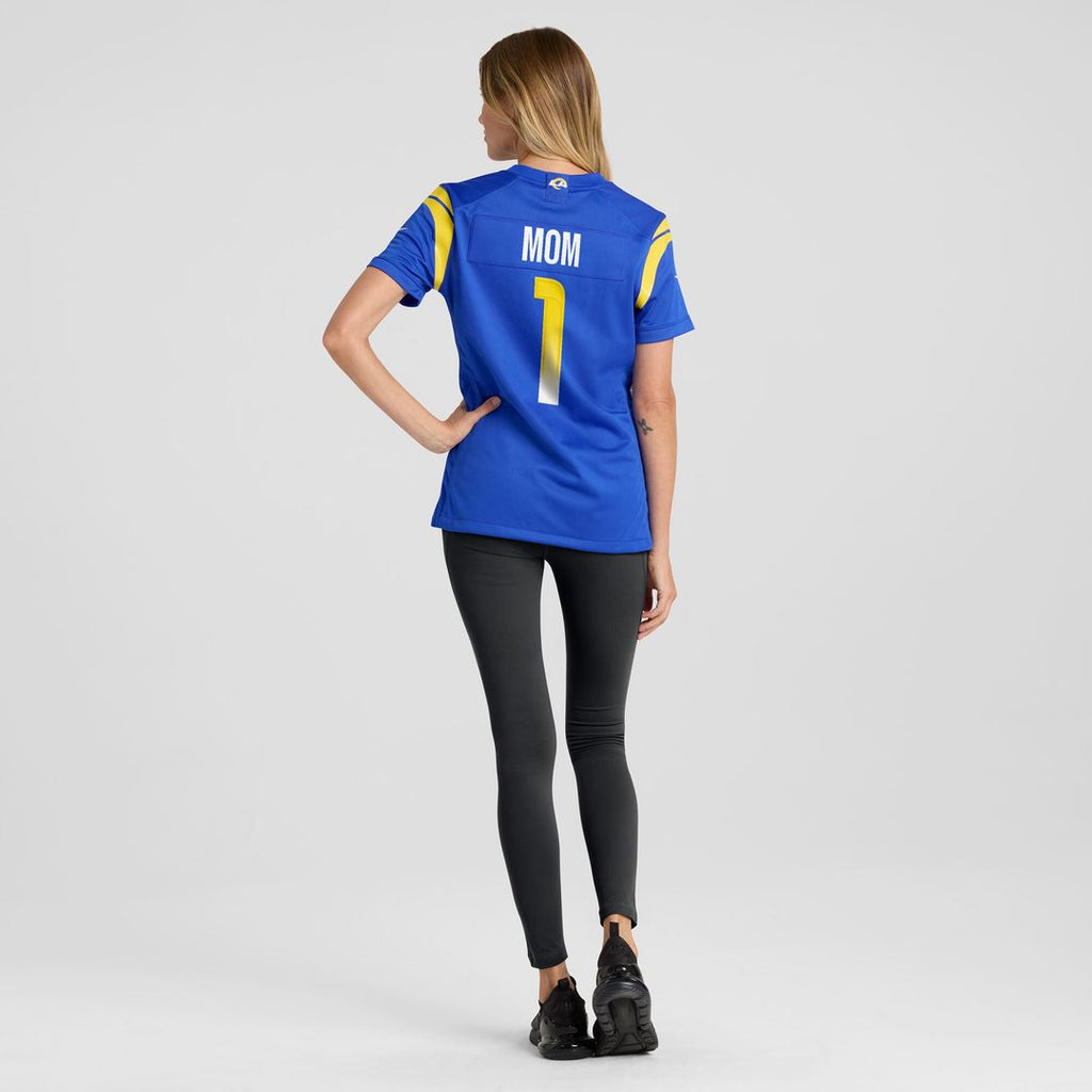 Number 1 Mom Los Angeles Rams Nike Women's Game Official Jersey - Royal