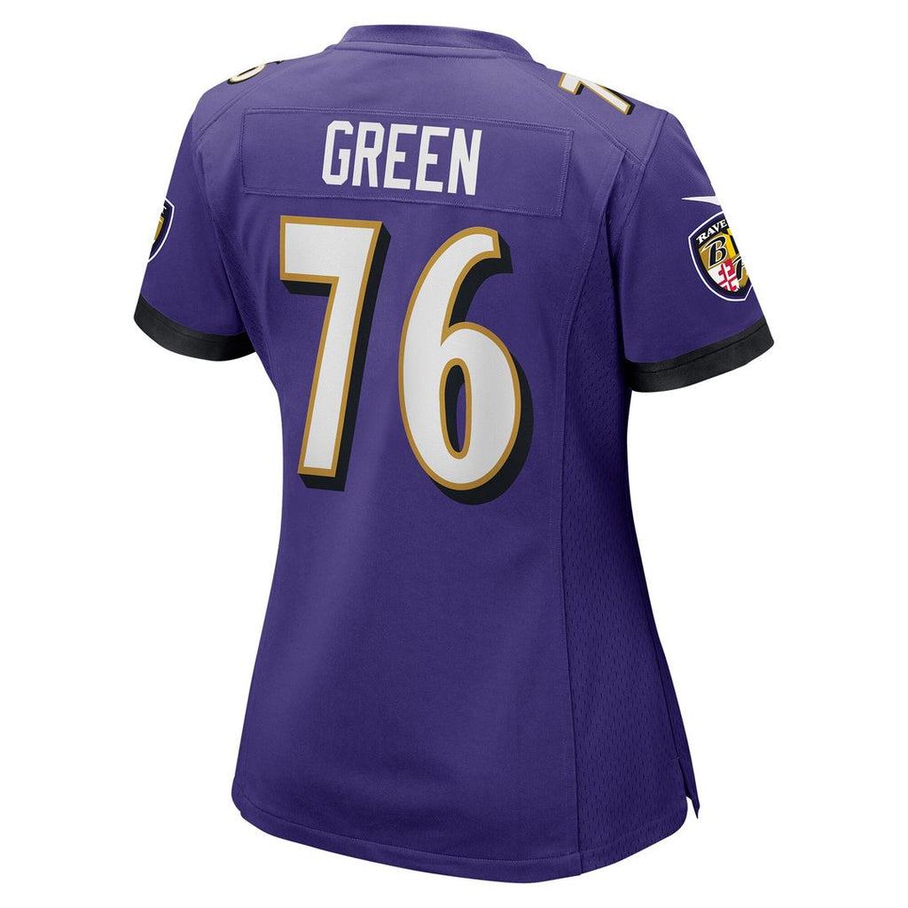 Kenyon Green Baltimore Ravens Nike Women's Team Game Jersey - Purple