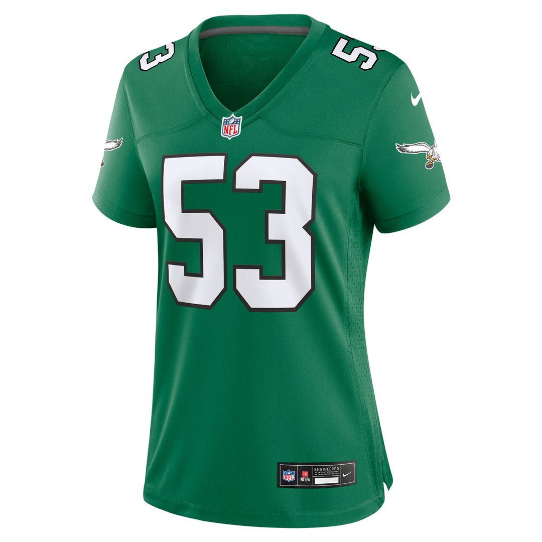 Zack Baun Philadelphia Eagles Nike Women's Game Jersey - Midnight Green
