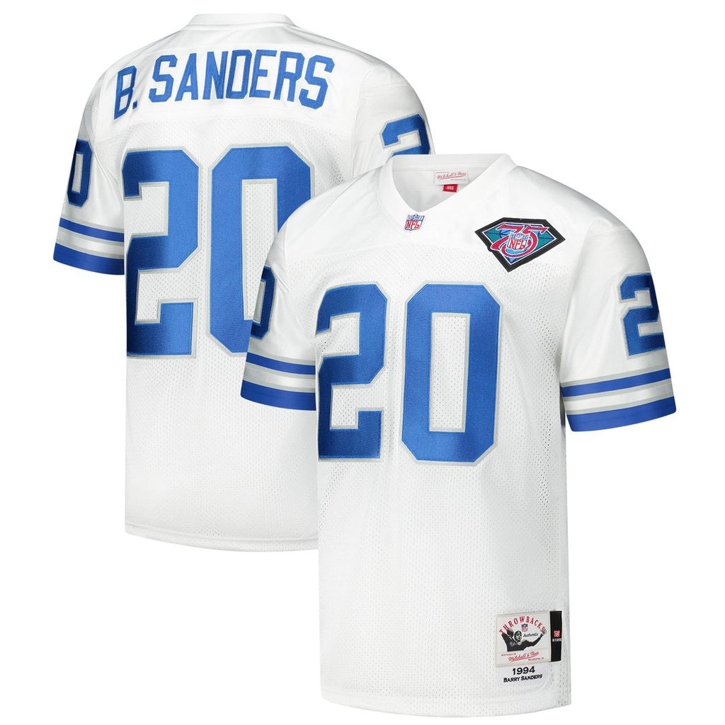 Barry Sanders Detroit Lions 1994 Mitchell & Ness Authentic Throwback Retired Player Official Jersey - White