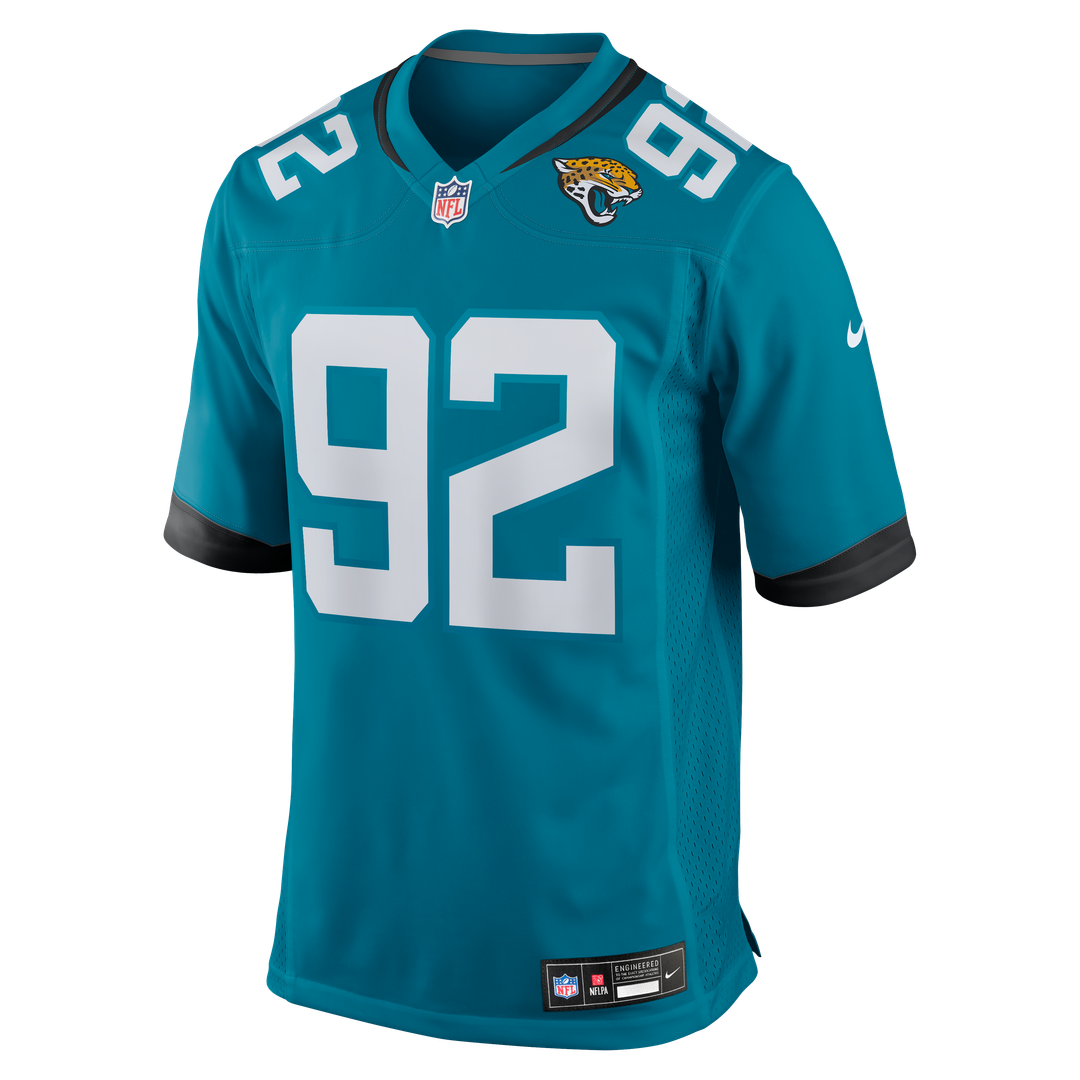 Danny Striggow Jacksonville Jaguars Nike Team Game Jersey - Teal