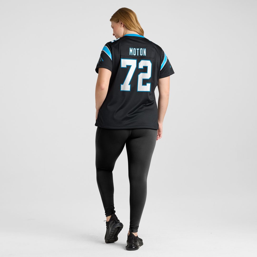 Taylor Moton Carolina Panthers Nike Women's Team Game Official Jersey - Black