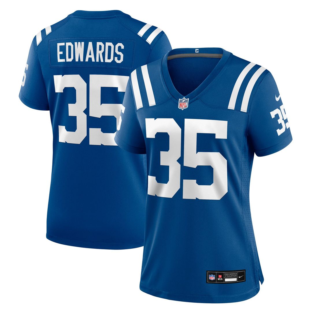 Johnathan Edwards Indianapolis Colts Nike Women's Team Game Jersey - Royal