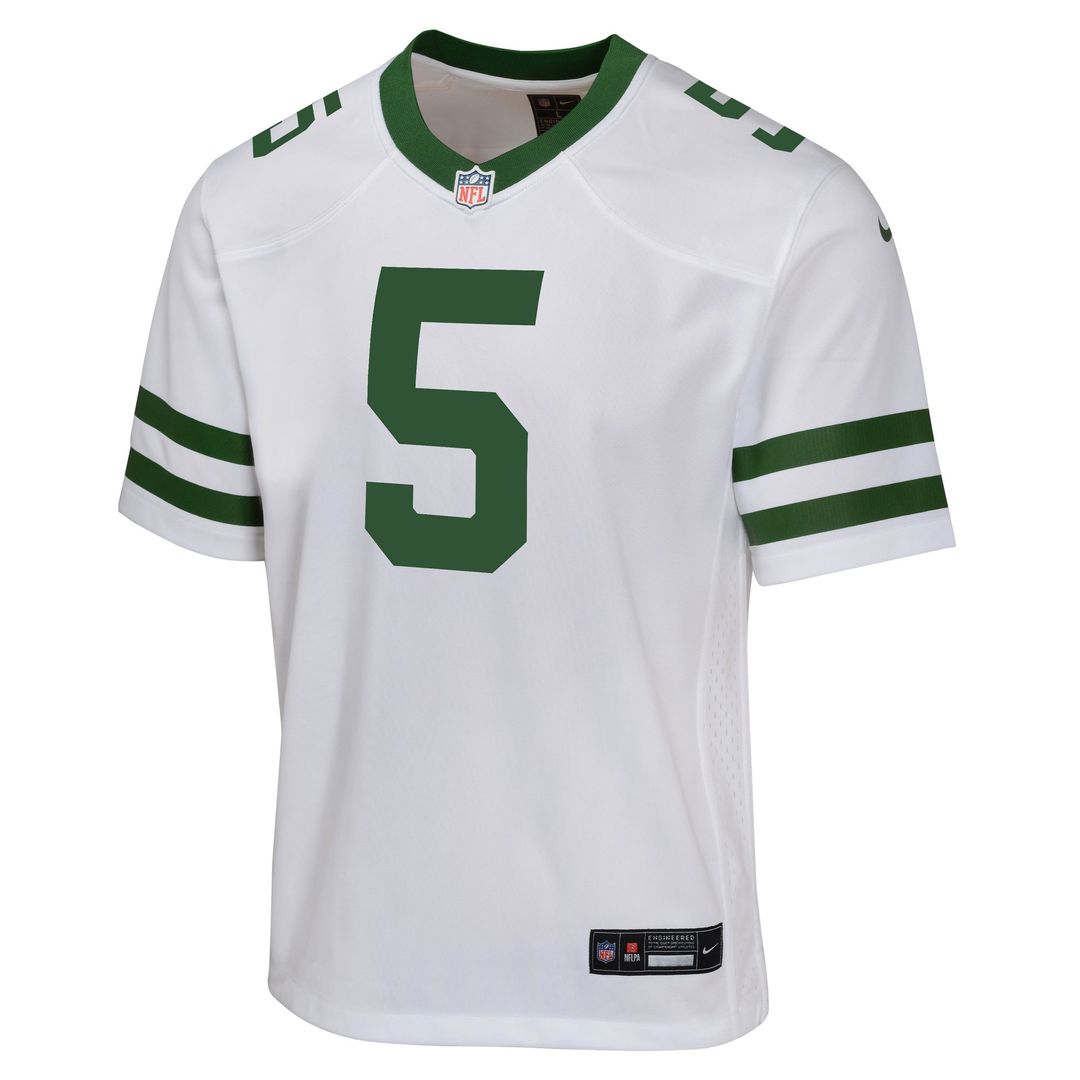 Garrett Wilson New York Jets Nike Youth Game Jersey - White