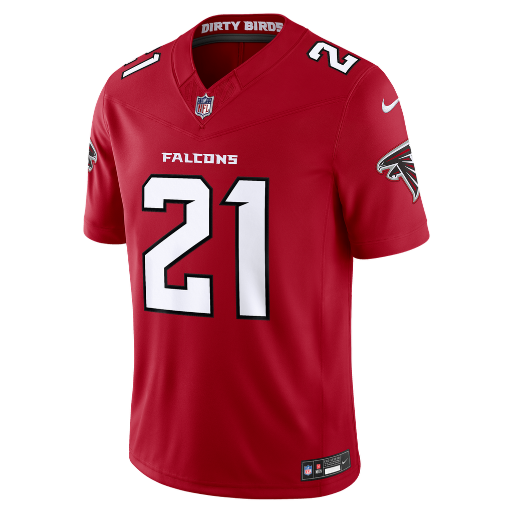 Deion Sanders Atlanta Falcons Nike Vapor F.U.S.E. Stitched Retired Limited Official Jersey - Red