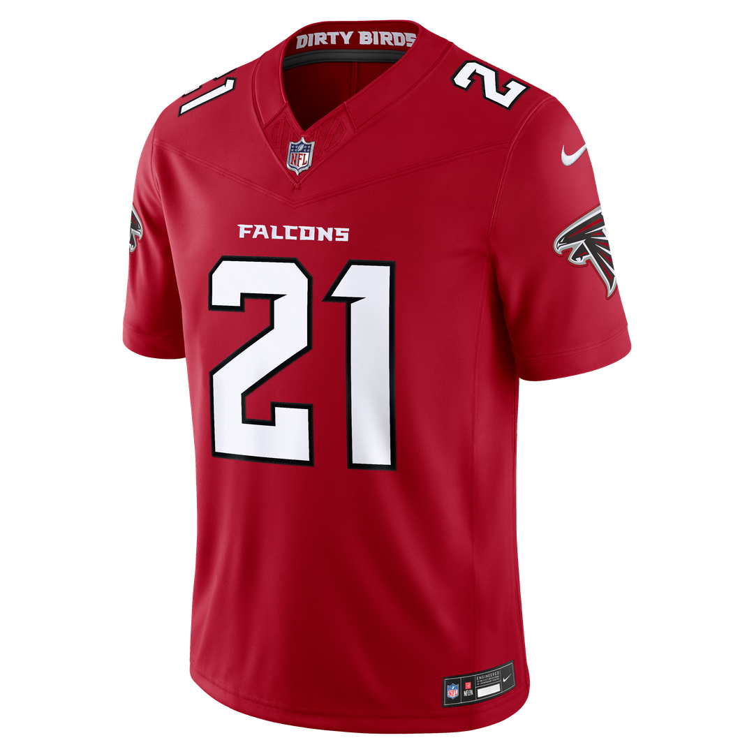Deion Sanders Atlanta Falcons Nike Vapor F.U.S.E. Stitched Retired Limited Official Jersey - Red