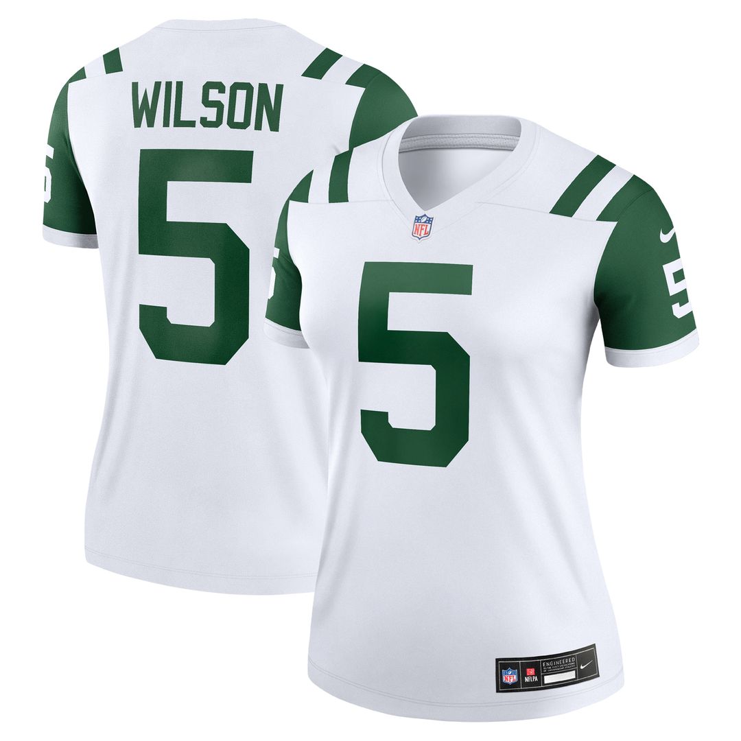 Garrett Wilson New York Jets Nike Women's Alternate Legend Player Performance Top - Classic Alternate White