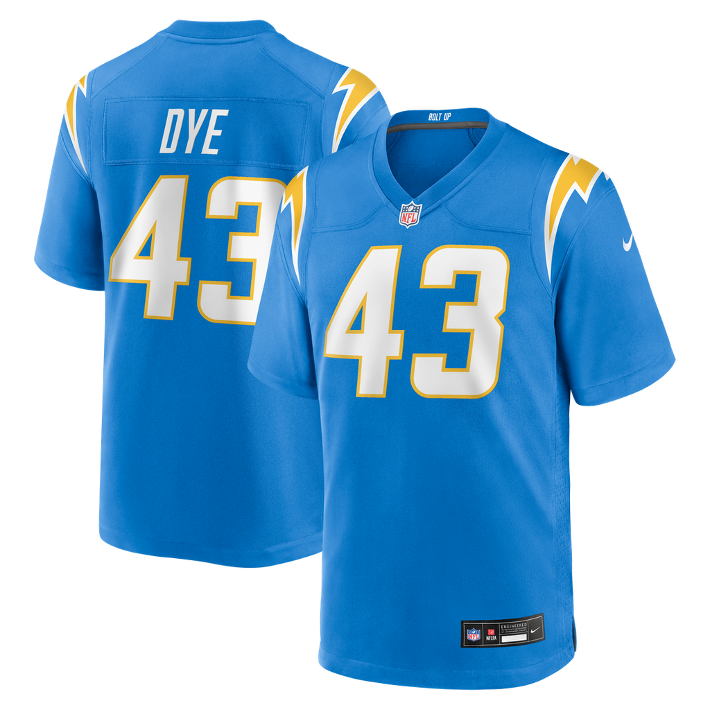 Troy Dye Los Angeles Chargers Nike  Game Official Jersey -  Powder Blue
