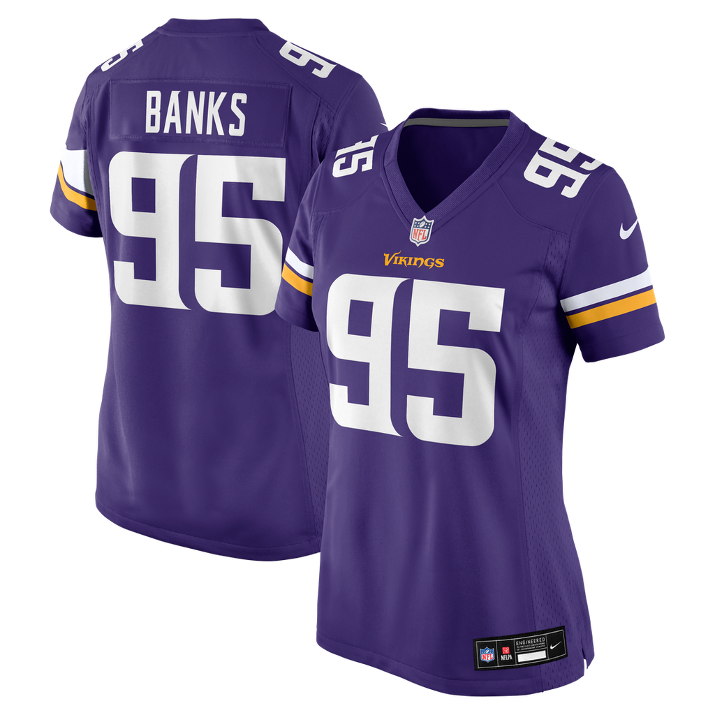 Caleb Banks Minnesota Vikings Nike Women's Team Game Official Jersey -  Purple